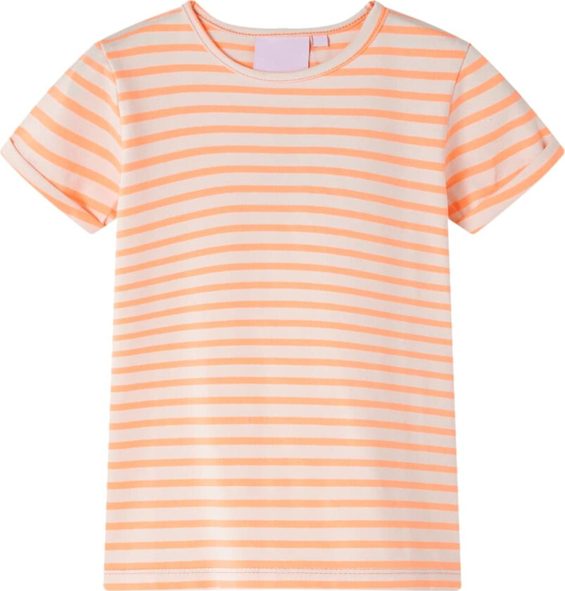 T-skjorte for barn neonoransje 128