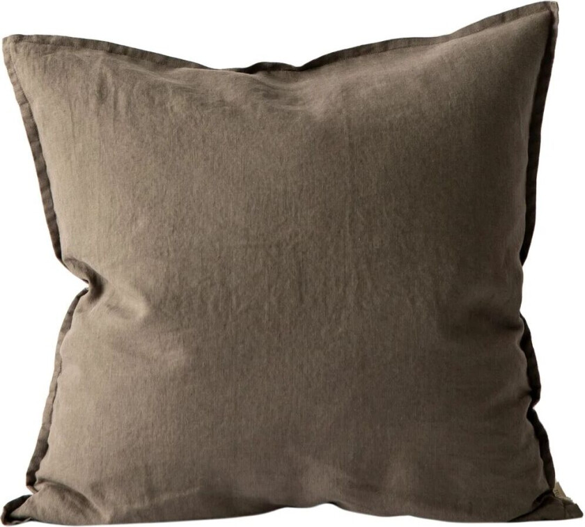 Washed linen putetrekk 50 x 50 cm Taupe