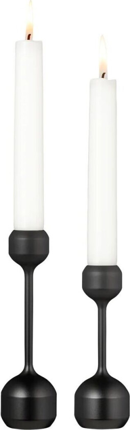 Lind DNA Silhouette lysestake 2 deler Svart