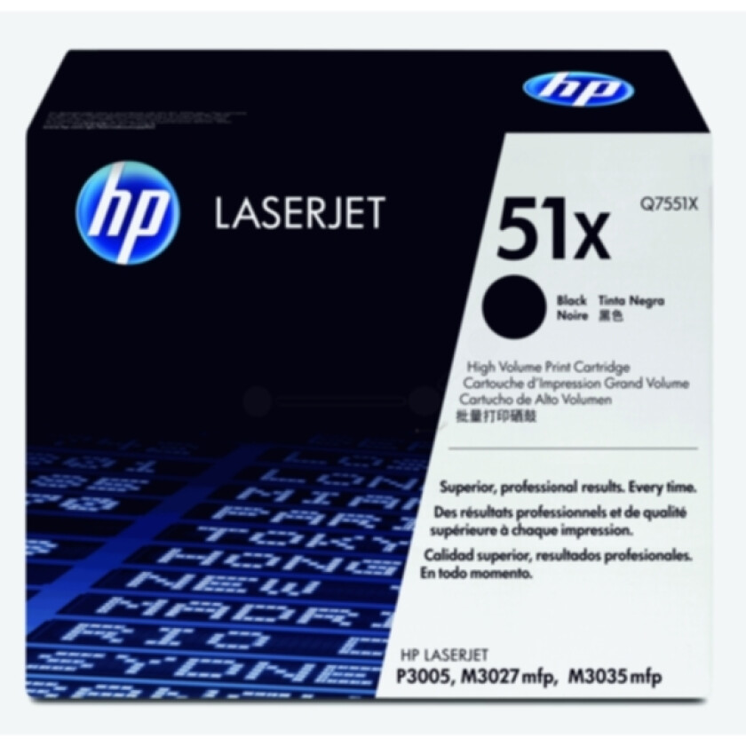 Hp Toner Svart 13k - Q7551x