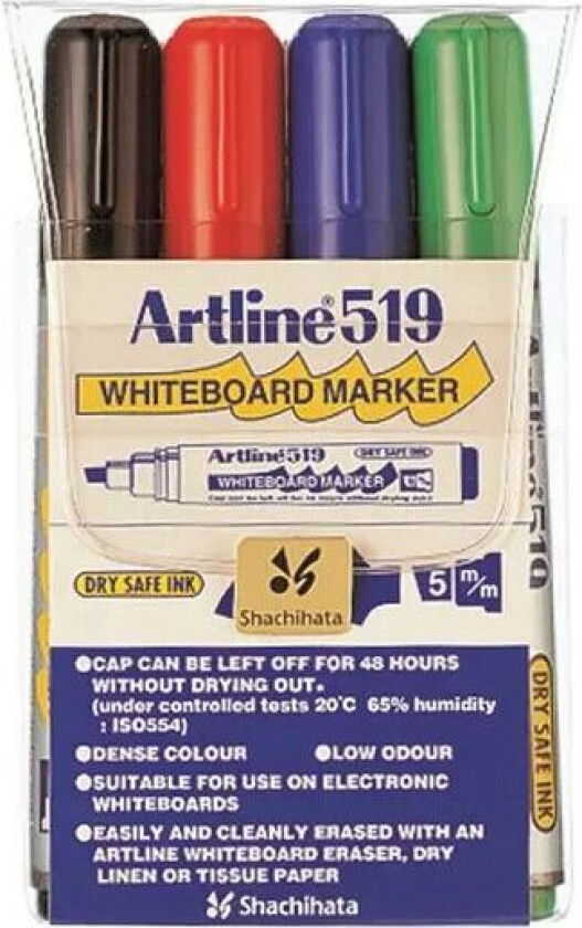 Bilde av Whiteboard Pen 519 4-set