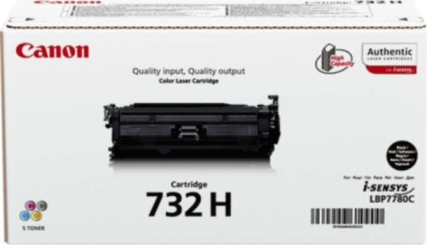 Toner Svart 732h 12k - Lbp7780cx