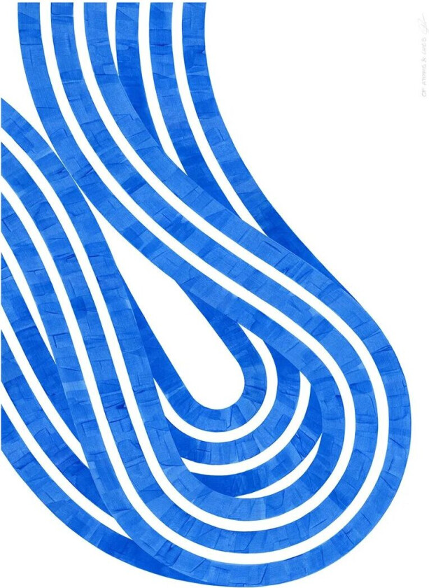 Entropy Blue 02 plakat 50 x 70 cm