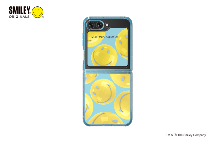 Galaxy Z Flip5 FlipSuit Case Smiley, Blue