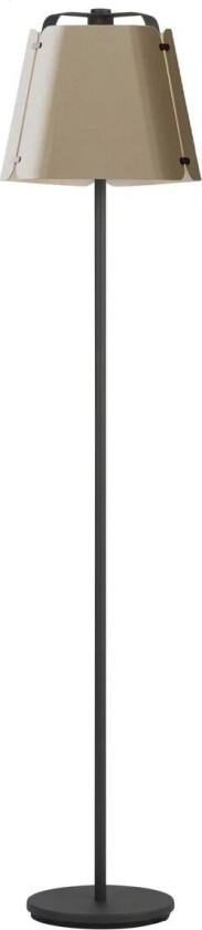 Fold gulvlampe Ø34 cm Antracit-Sandstruktur