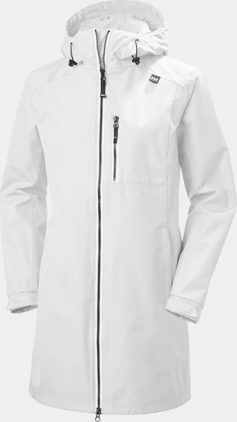 Dame Lang Belfast 3/4 Length Regnjakke Hvit XL HvitXL