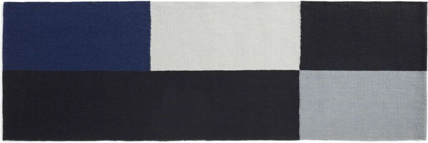 Ethan Cook Flat Works teppe 80 x 250 cm Black-blue