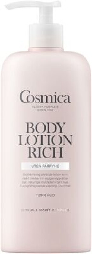 Bodylotion Rich u/parfyme, 400 ml