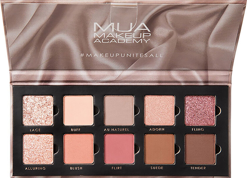 MUA Makeup Academy Eyeshadow Palette 10 Shades Silk Nudes