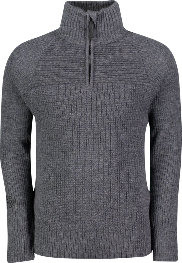 Narvik Sweater, ullgenser unisex Dark grey melange