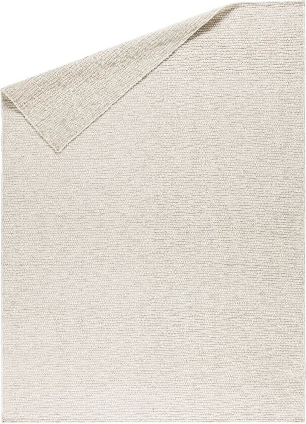Pebble ullteppe hvit 170x240 cm