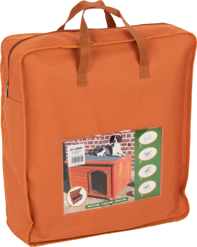 Hundehus Woody flatt tak - Isoliering for str M-L: B 93 x L 54 x H 56 cm
