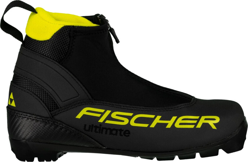 Fischer Ultimate JR, klassiskstøvel. junior Black/Yellow