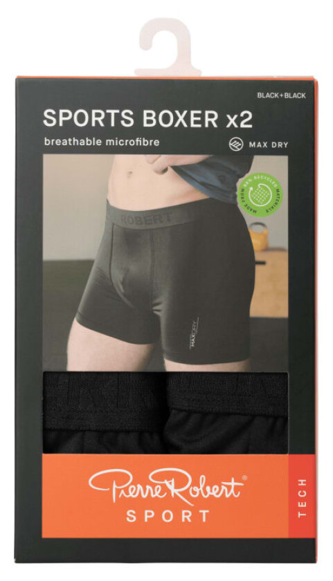 Sports Boxer Men Black M 2pk