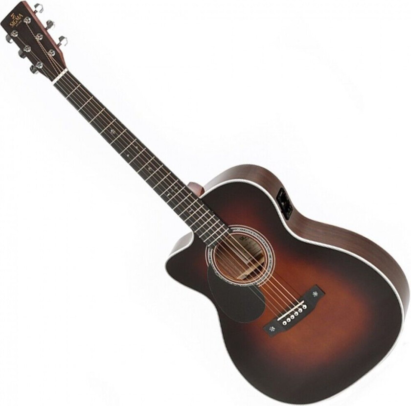 OMTC-1EL-SB Electro Acoustic Left Handed Sunburst