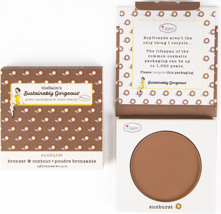 the Balm Sustainably Gorgeous Bronzer & Contour Single Bronzer Sunburs