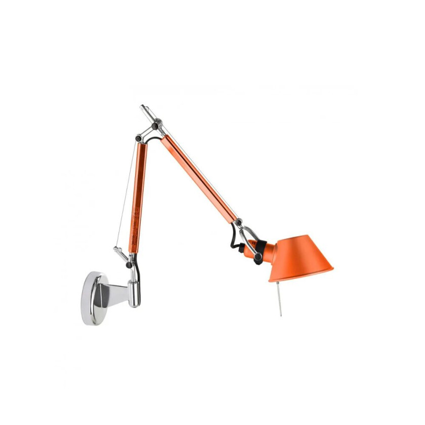 Tolomeo Micro vegglampe anodized orange