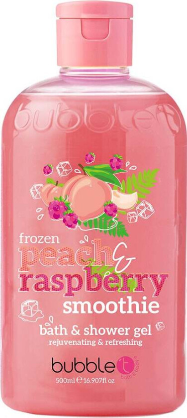 Peach & Raspberry Smoothie Bath & Shower Gel, 500 ml Bad- & Dusjkrem