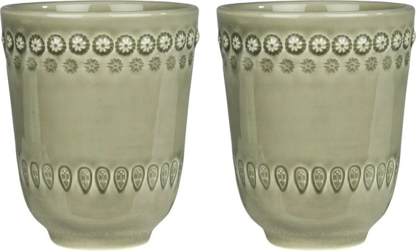 Daisy kopp 35 cl 2-stk. Faded army (grønn)