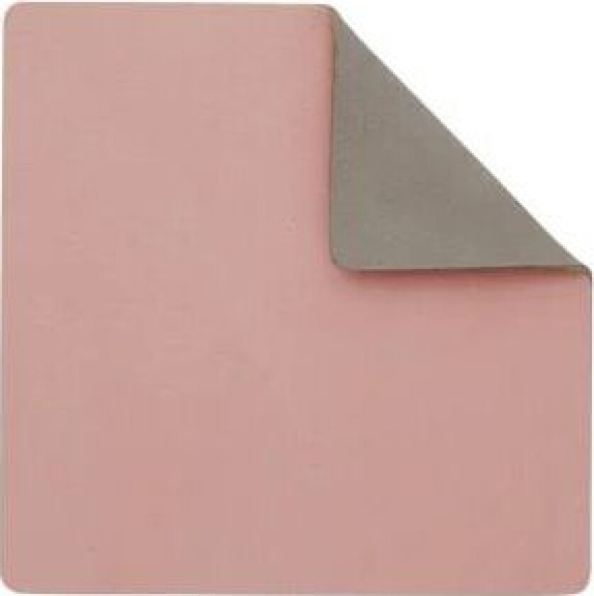 Lind DNA Nupo glassunderlag vendbar square 1 stk. rosa-lysegrå