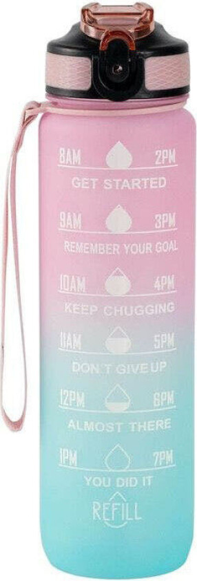 Bilde av Drikkeflaske Pink & Blue 1l Hollywood Motivational