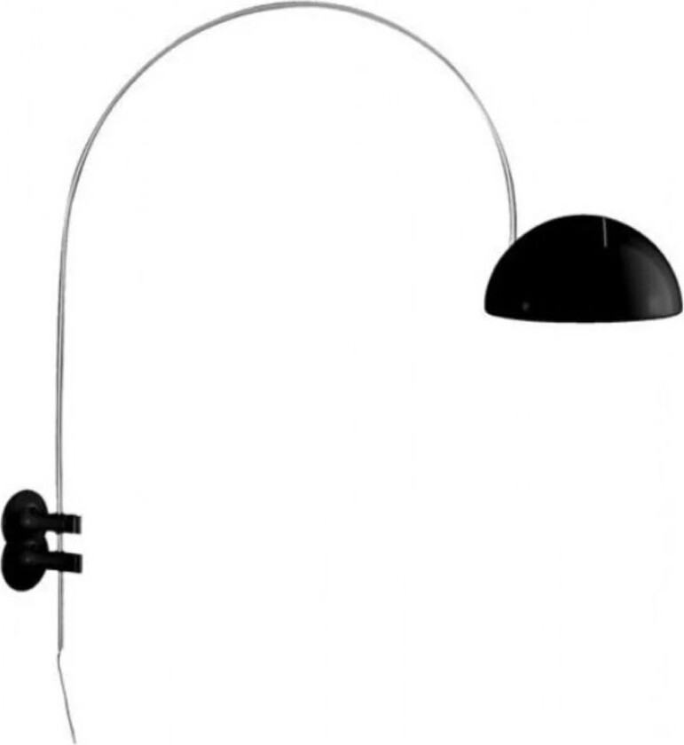 Coupé 1159 vegglampe Black, kromstativ