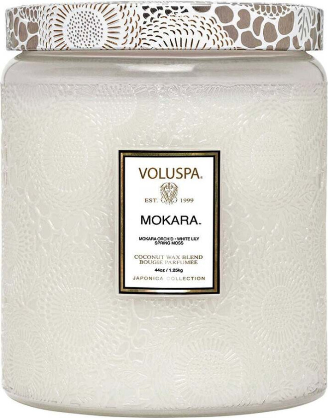 Luxe Jar Candle Mokara, 1250 g  Duftlys