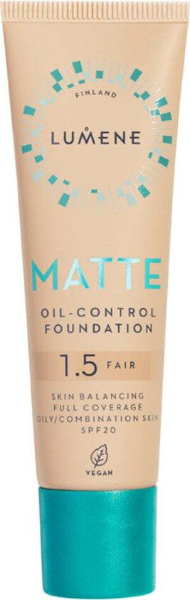 Matte Oil-Control Foundation SPF20, 30 ml  Foundation