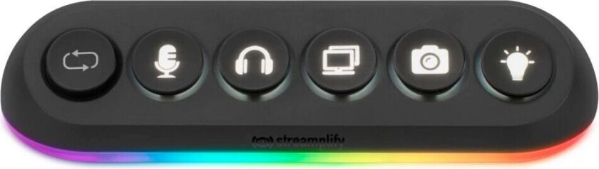 Streamplify Hub Deck 5, Rgb 5-Port Usb Hub, 12v - Svart