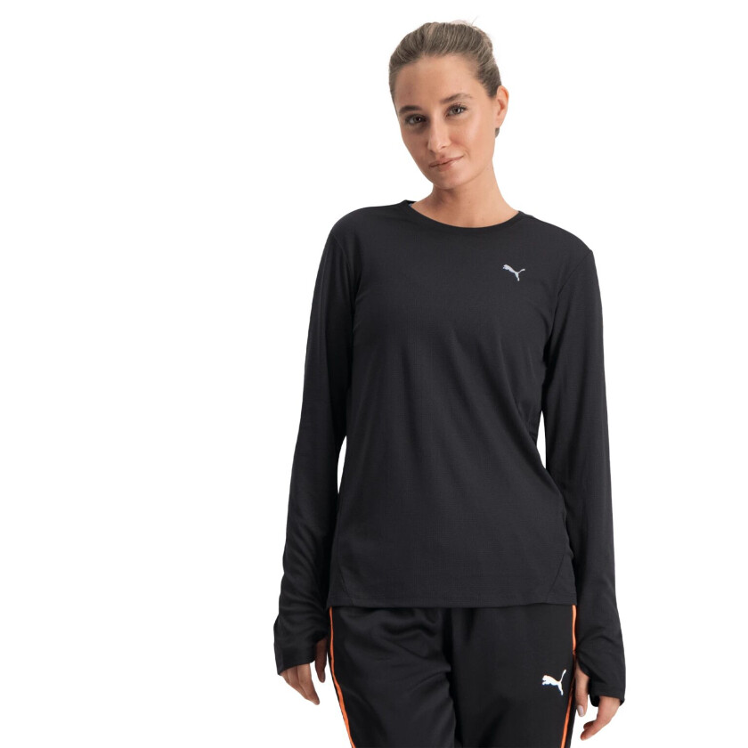 Run Favorite Long Sleeve Tee, treningsgenser, dame  Black