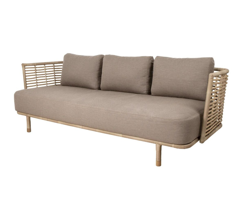 Sense sofa 3-seter weave AirTouch taupe
