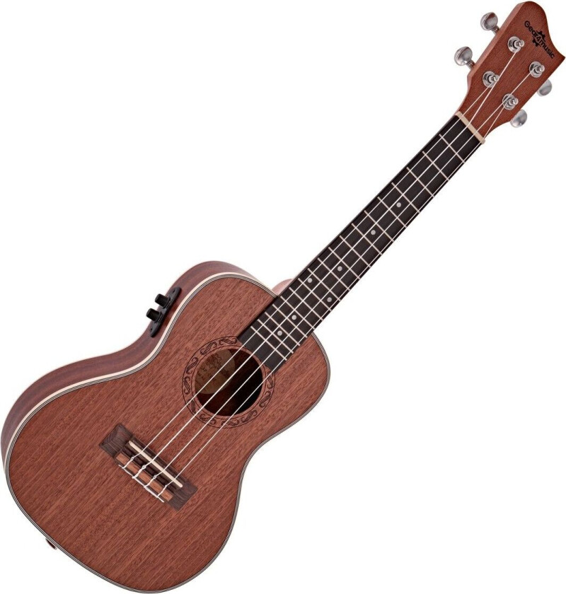 Gear4Music Sapele Concert Electro-Ukulele fra Gear4Music