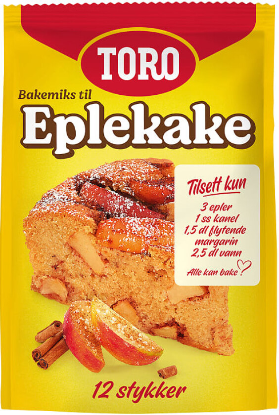 Toro Eplekake Bakemiks 384g