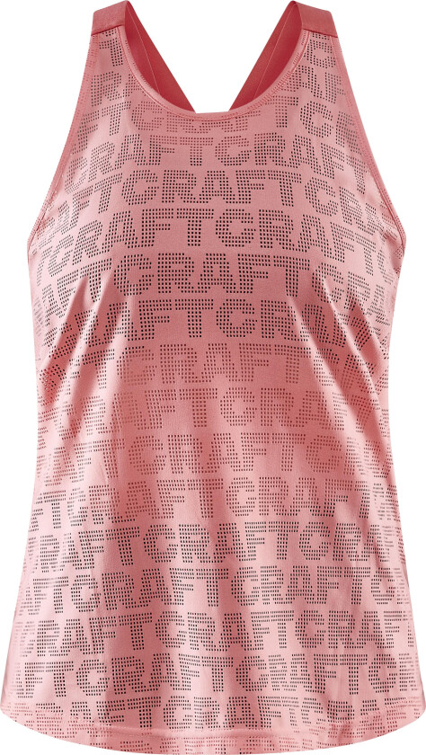 Women's Core Charge Logo Singlet XS, Coral