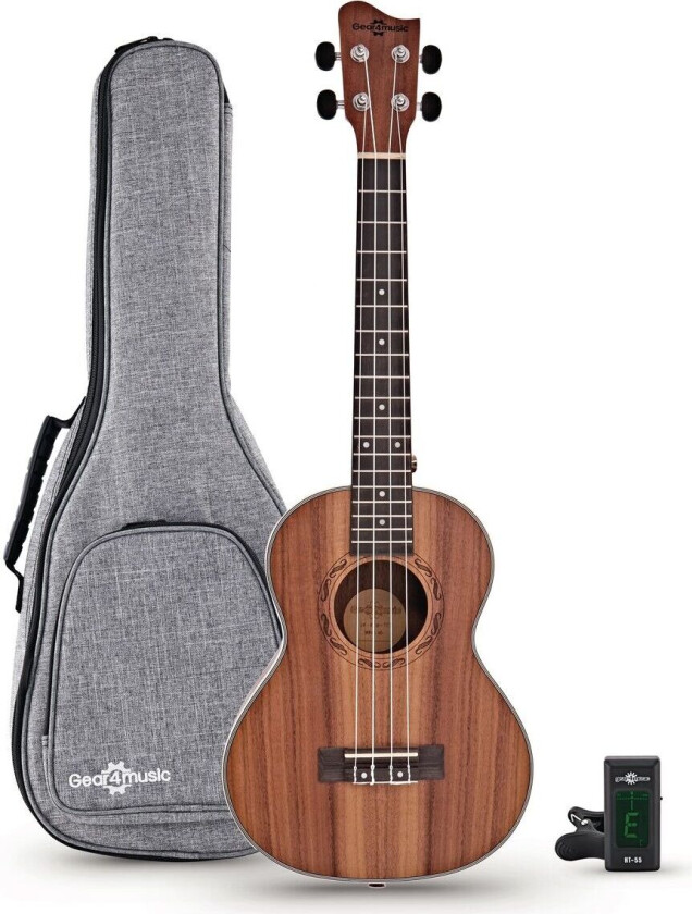 Gear4Music Koa Tenor Ukulelepakke fra Gear4Music
