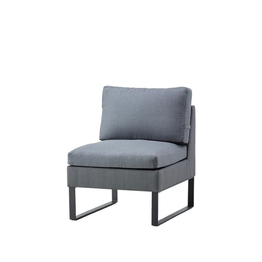 Flex modulsofa Grey, enkel, inkl. puter