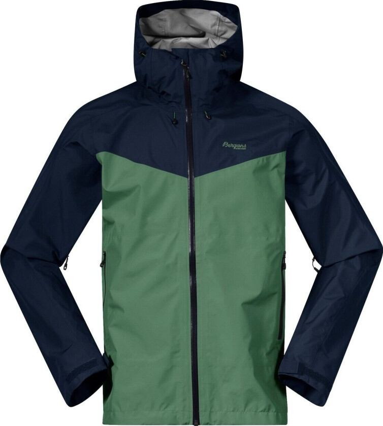 Bergans Of Norway Skar Light 3l Shell Jacket Herre Dark Jade Green/Navy Blue 2XL