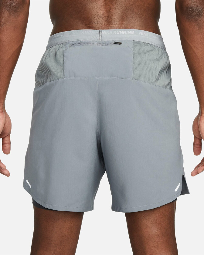 Dri-Fit Stride 7" Running Shorts Herre Smoke Grey/Dark Smoke Grey/Black M