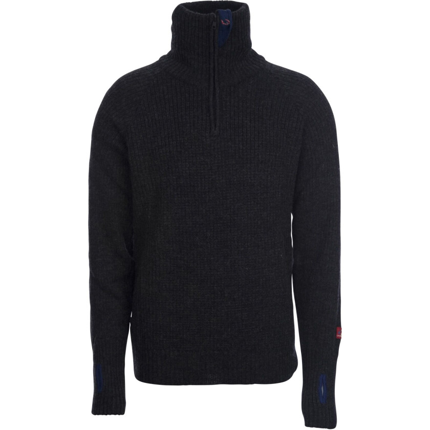 Rav Sweater w/Zip Unisex, 3XL, Charcoal Melange