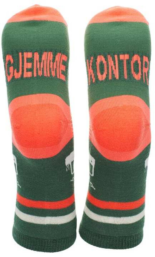 House Of Hygge Merino Ullsokker Gjemmekontor  Grnn  Fersken L (44-47)