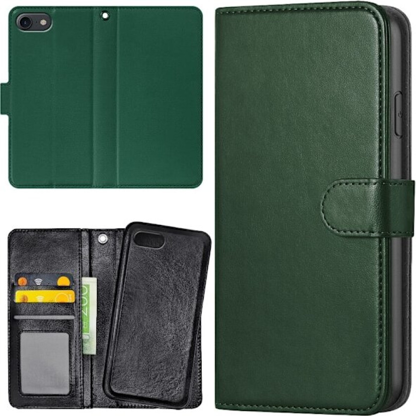 iPhone 16e - Lommebok Deksel Mørkegrønn