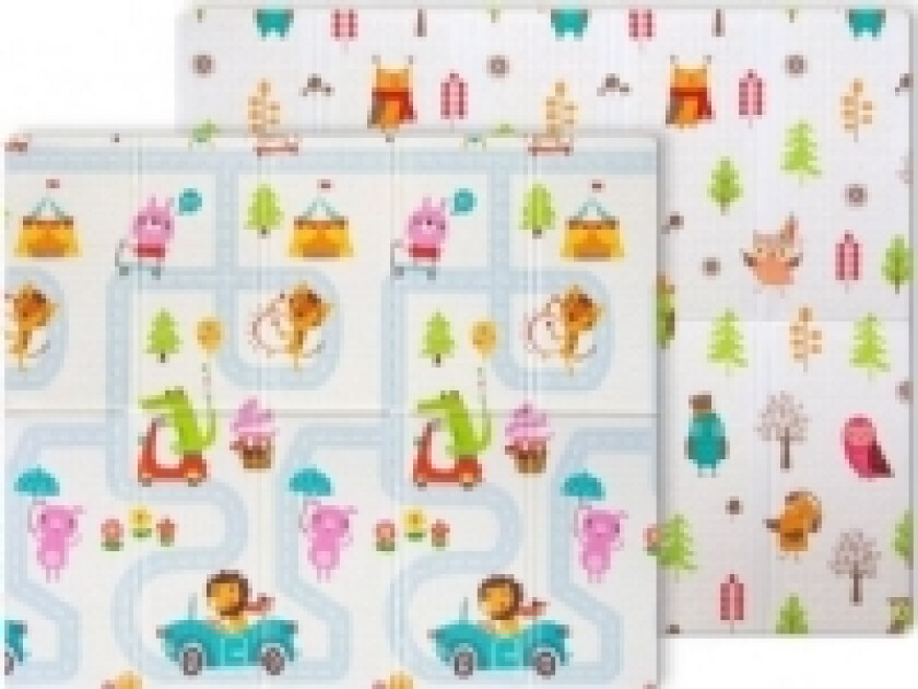 Milly Mally Play Street T1 sammenleggbar skummatte