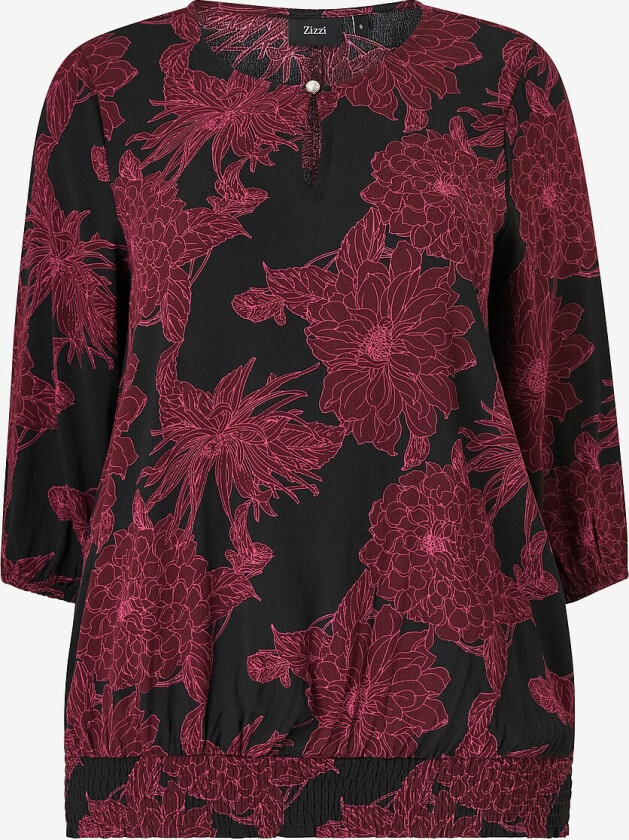 Topp vBella 3/4 Smock Blouse - Flerfarget