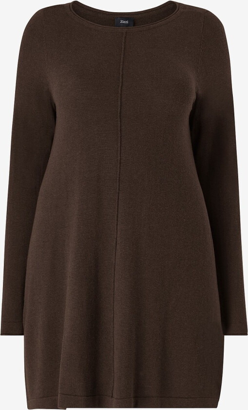 Kjole mShape L/S Abk Dress - Brun