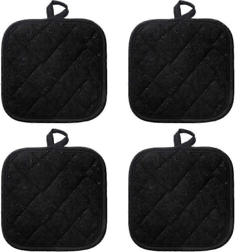 4 stk. grytekluter for matlaging og baking i ovn, mikrobølgeovn-vaskbare grillkluter, 18*18 cm