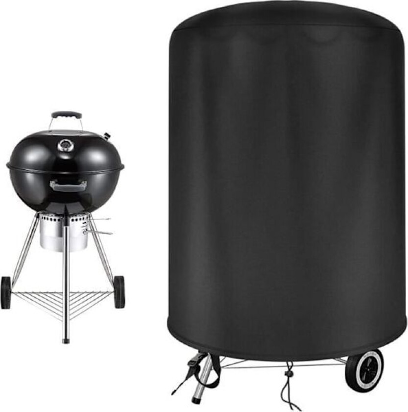 Grilltrekk - Weber - Rund - 210D Oxford - Vanntett - Svart (61x70cm)