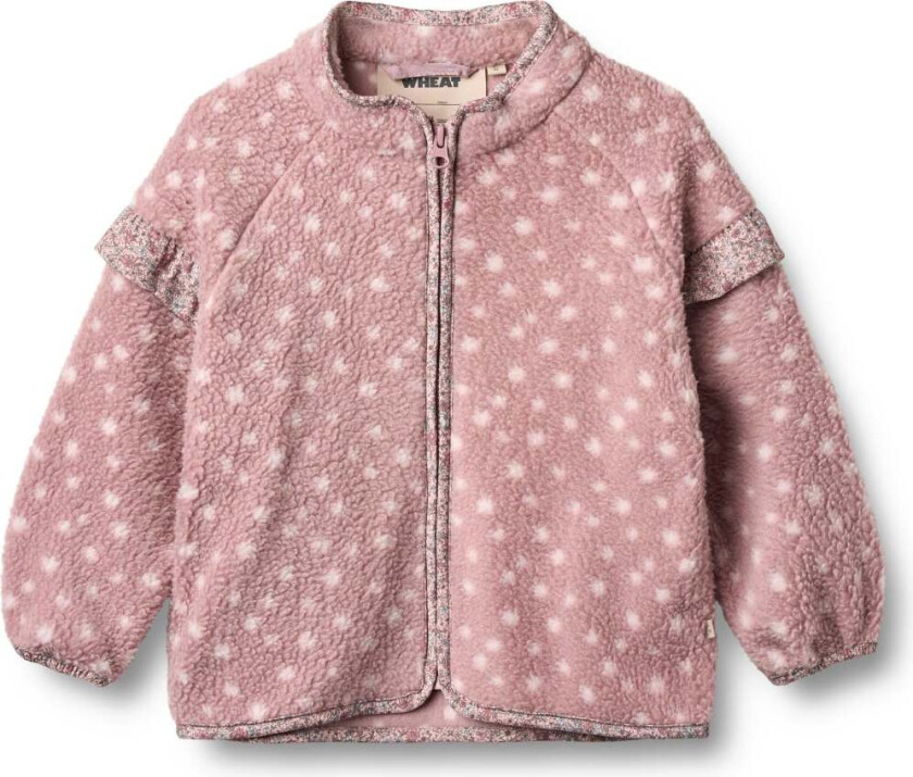 Ellena Fleecejakke, Rosewood Dots, 122 - Fleecejakker & Fleecegensere - Polyester