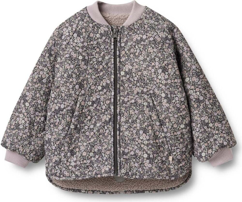 Lake Vendbar Termojakke, Black Sea Flowers, 122 - Fleecejakker & Fleecegensere - Polyester