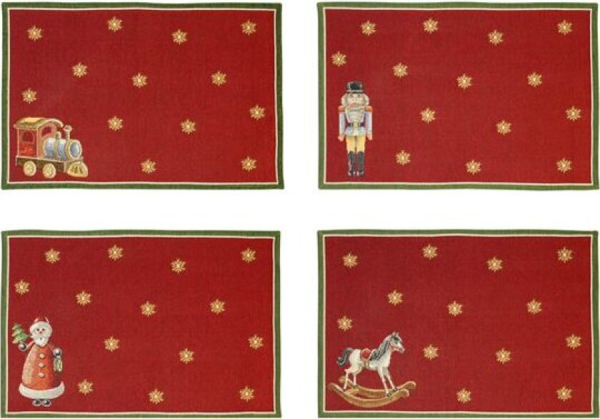 Toy's Delight bordbrikke 4 stk 48x32 cm multi