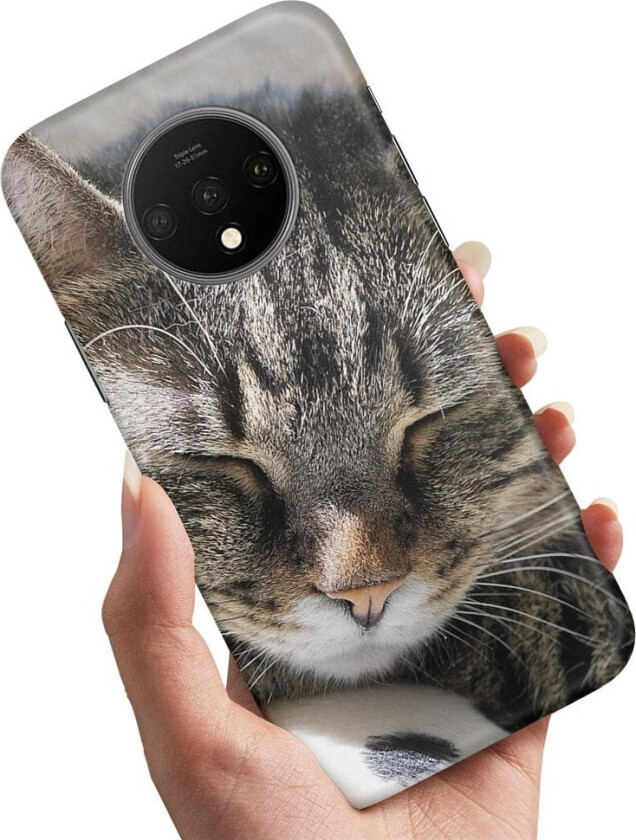 OnePlus 7T - Deksel/Mobildeksel Sovende Katt